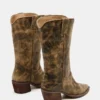 Albany Brown Distressed Wide Calf