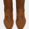 Albany Stitch Cognac Suede