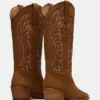 Albany Stitch Cognac Suede