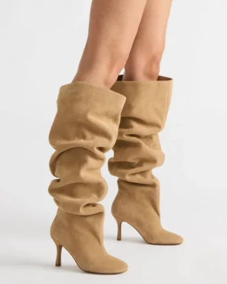 allison taupe suede 2 330x413 - Allison Taupe Suede