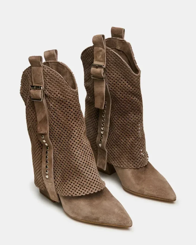 Aubrielle Taupe Suede
