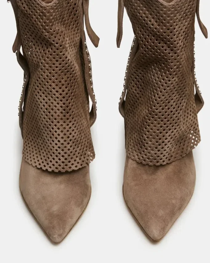 Aubrielle Taupe Suede