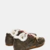 Aziel Faux Fur Brown Distressed