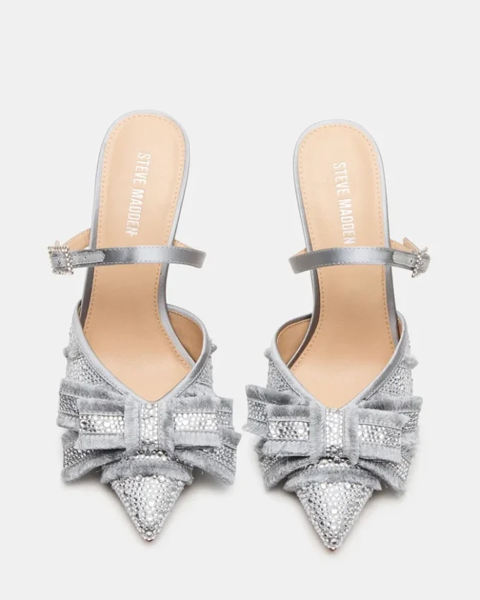 Baylin Grey Satin Rhinestones Baylin Grey Satin Rhinestones