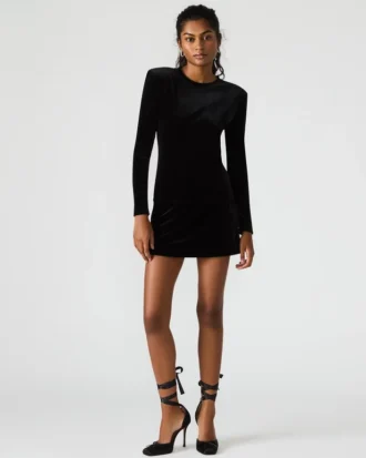 Cindi Velvet Skort Μαύρο