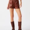 Faux the Record Short Cognac