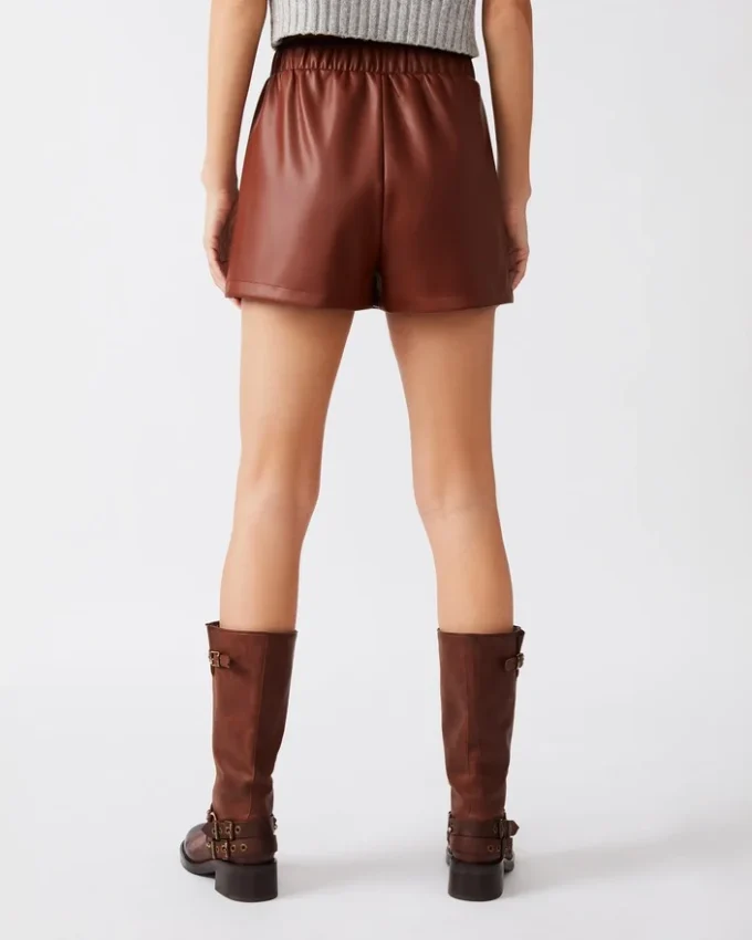 Faux the Record Short Cognac