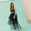 Φορέμα Emily από τούλι, μαύρο Φορέμα Emily από τούλι, μαύρο