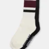 Ivy 2 Pack Stripe Athleisure Κάλτσες Cherry Ivy 2 Pack Stripe Athleisure Κάλτσες Cherry