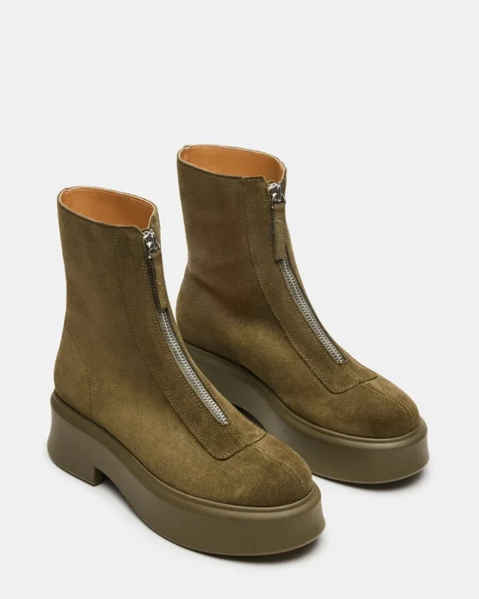 Jones Olive Suede