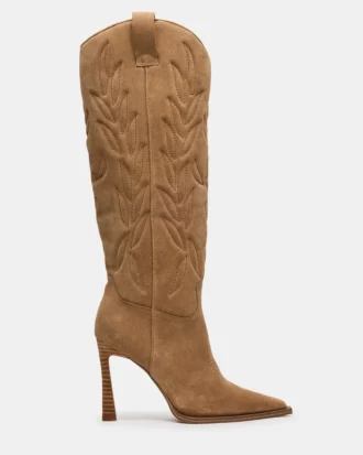 Kinzee Taupe Suede