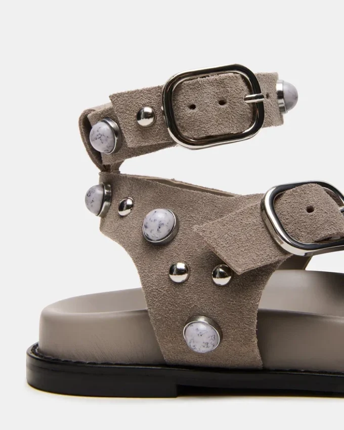 Linear Grey Suede