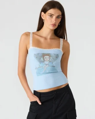 Love Goldie Tank Surf Blue