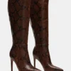 Nitro Brown Snake Wide Calf
