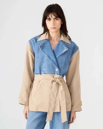 Παλτό Shyla Denim Multi