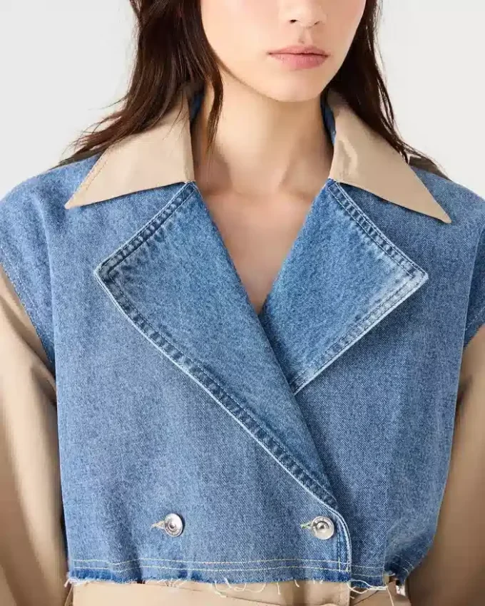 Παλτό Shyla Denim Multi
