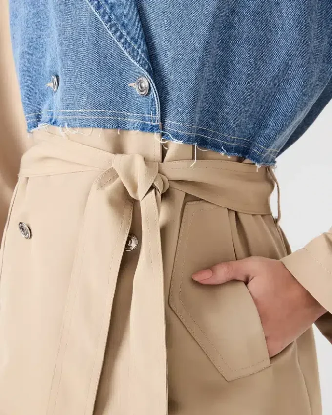 Παλτό Shyla Denim Multi