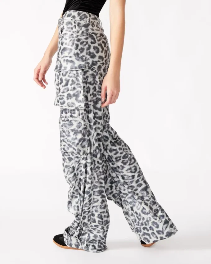 Παντελόνι Duo Sequin με λεοπάρ μοτίβο Παντελόνι Duo Sequin με λεοπάρ μοτίβο