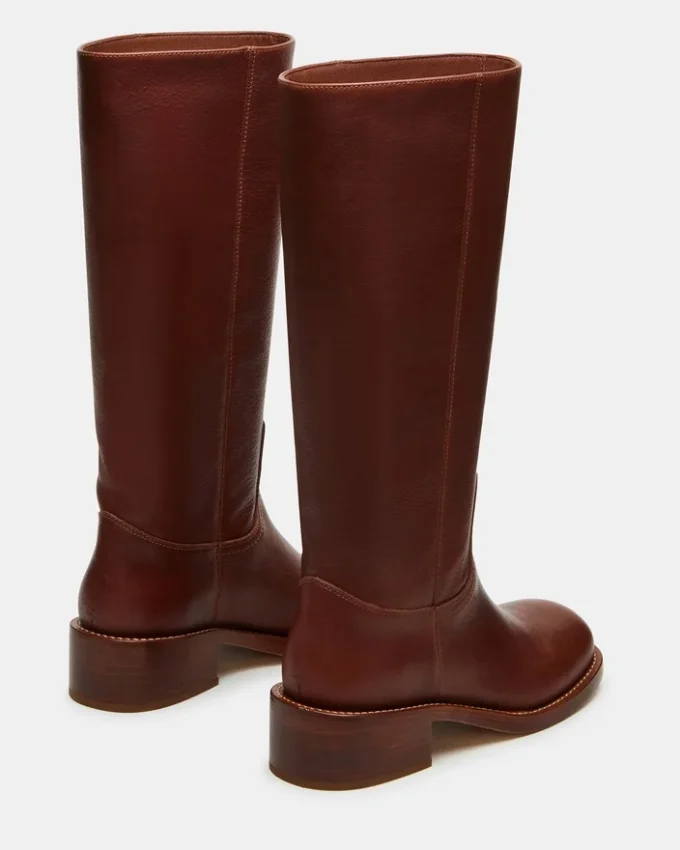 Riggs Rust Δερμάτινη μπότα με φαρδύ γάμπα Riggs Rust Δερμάτινη μπότα με φαρδύ γάμπα