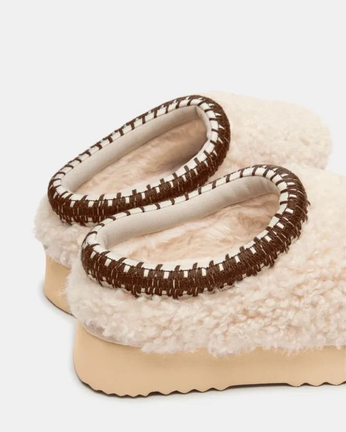 Selena Faux Shearling Natural Selena Faux Shearling Natural