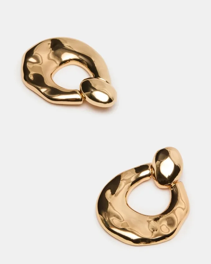 Σκουλαρίκια Door Knocker σε χρυσό Σκουλαρίκια Door Knocker σε χρυσό