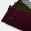 Συσκευασία 3 ζευγών κάλτσες Folly Velvet Bow Rib Crew σε χρώμα κεράσι Συσκευασία 3 ζευγών κάλτσες Folly Velvet Bow Rib Crew σε χρώμα κεράσι