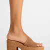 Trippy Cognac Raffia