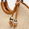 Τσάντα από ψάθα Geena Light Natural