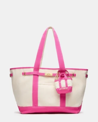 Τσάντα Boat Bag σε έντονο ροζ χρώμα