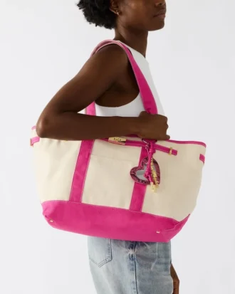 Τσάντα Boat Bag σε έντονο ροζ χρώμα