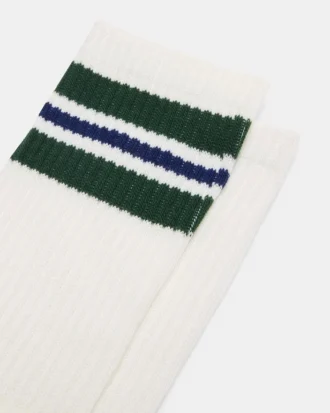 Wynn Σετ 2 ζευγών ριγέ κάλτσες Athleisure Egret